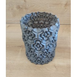 cache pot texturé croix