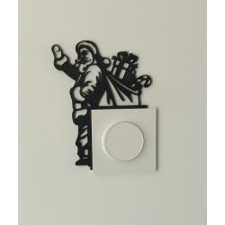 décor cadre père noël