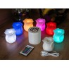lampe led en forme de rose multi couleur